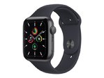 Apple Watch SE 44mm Alu Spacegrau, Sportloop Midnight